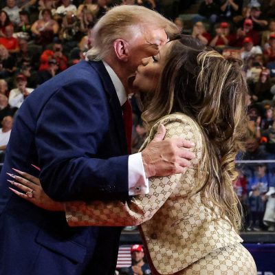 Trump launches foul-mouthed tirade at Norway – as ‘number one fan’ Nicki Minaj attends rally